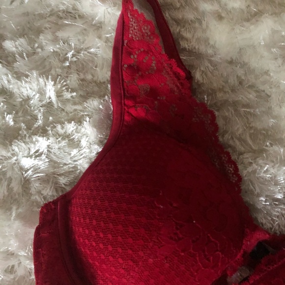 Red Lace Bra Bralette NWOT - Picture 6 of 9